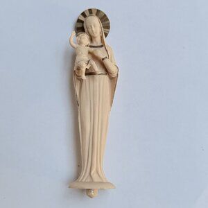 Vintage Italy Mary Madonna Mother and Child Jesus Christian Figure Plastic
